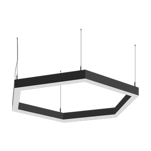 Фото Светодиодный фигурный светильник MS-HEX-O Шестиугольник 6x250mm 30W 3000/4000/6000К